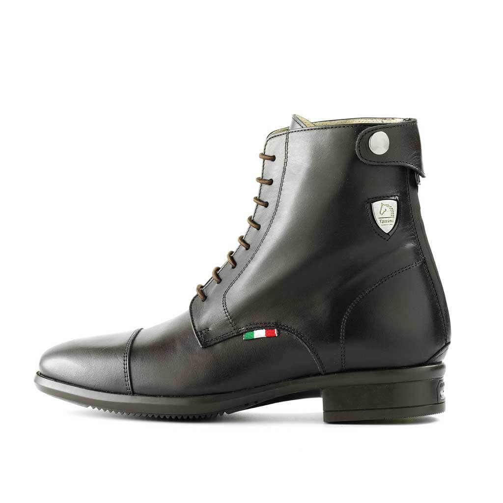 Tattini Boots - Half Boots - Black Beagle Left Side - Italian English Paddock Boots