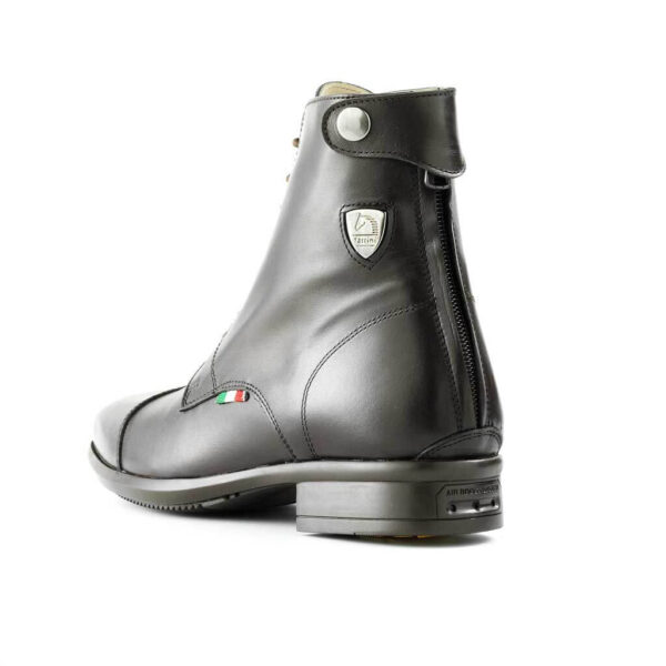 Tattini Boots - Half Boots - Black Beagle Back Left Side - Italian English Paddock Boots
