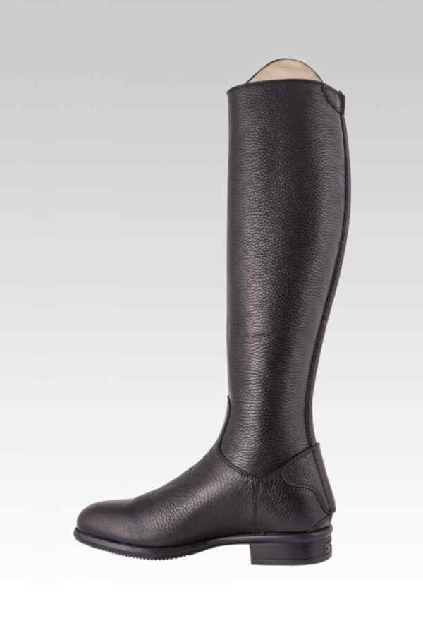 Tattini Boots: Equestrian Italian English Riding Boots - Tall Boots Grained Leather - Bracco Inside View - Dressage and Field Boots