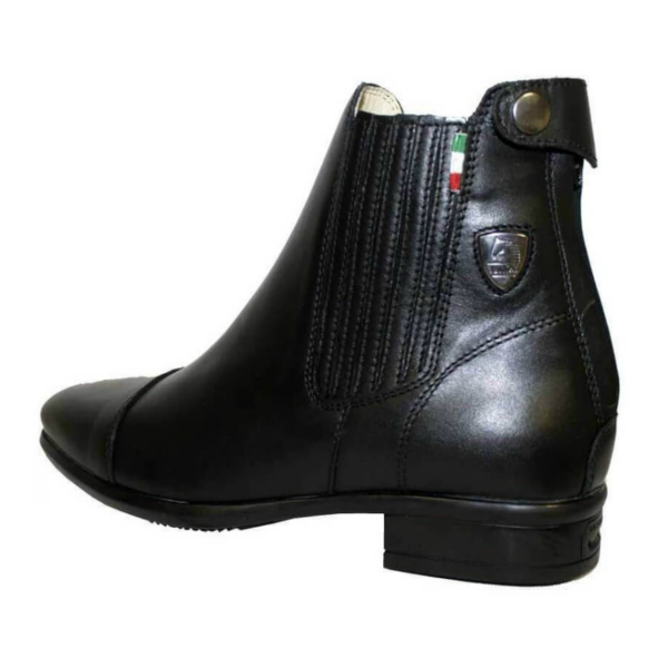 Tattini Boots - Collie Back Left Side - Half Boots - Premium Italian English Dressage Boots